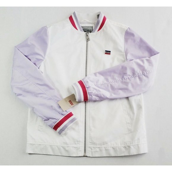 NWT LEVI'S Women's Varsity Retro Style Lightweight Bomber Jacket size XL - Picture 10 of 13
